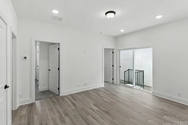 wooden floor in an empty room with wooden floor