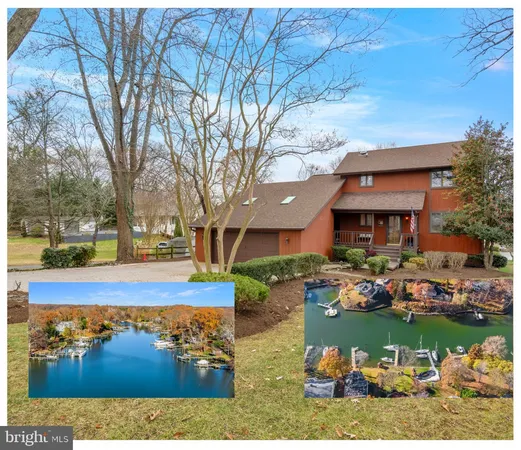 a view of a lake with houses