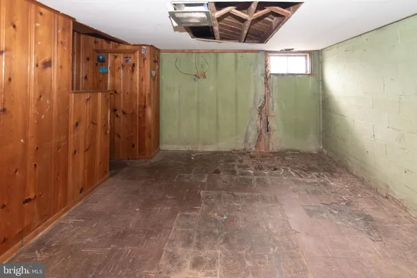 a view of a hallway with a shower