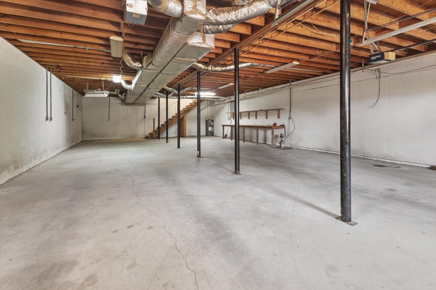 535 Darbytown Road Hohenwald, TN 38462 - Photo 34 of 45 a view of water heater room with wooden ceiling