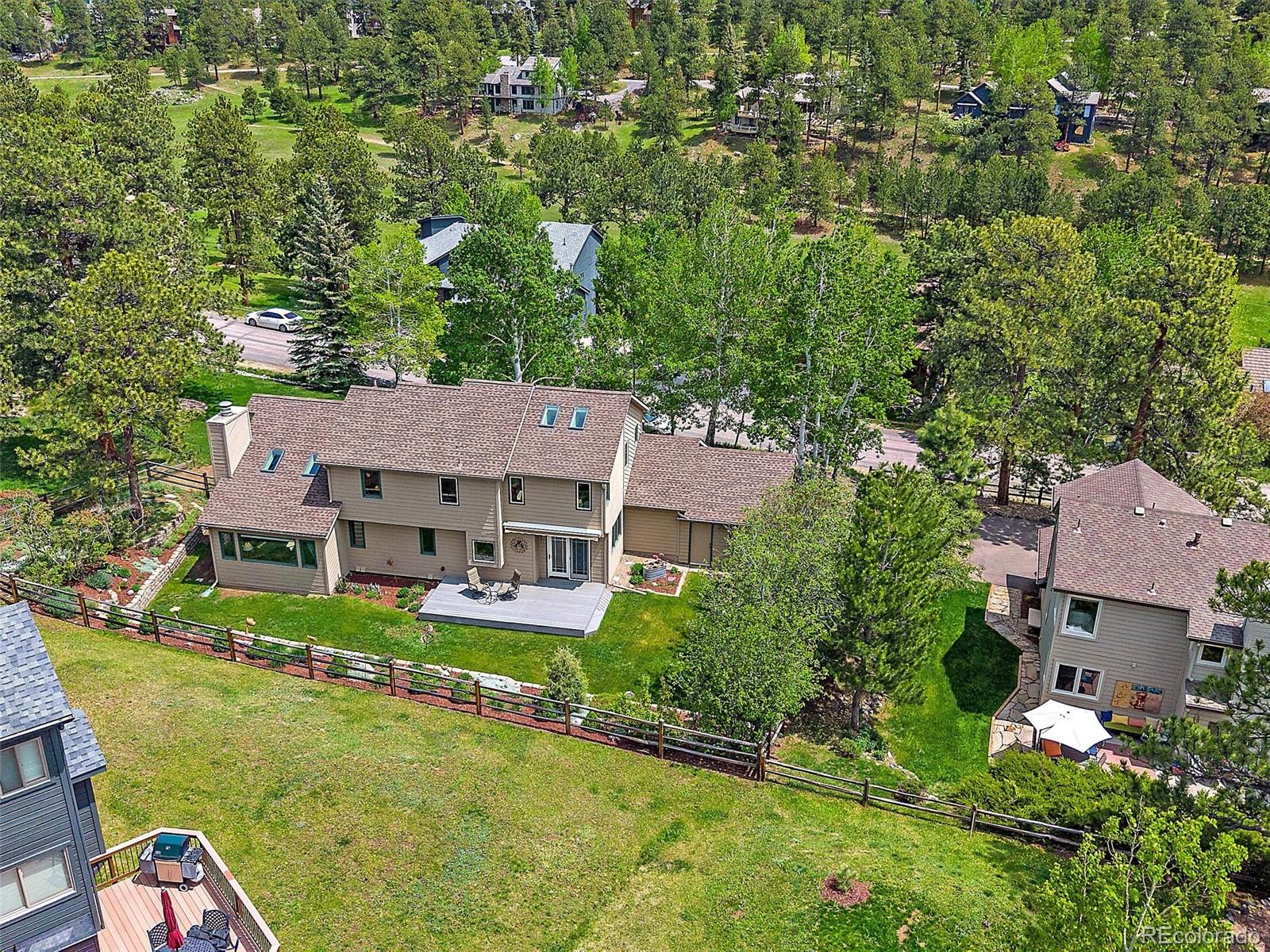 31412 North Bermuda Dunes Drive Evergreen, CO 80439 - Photo 39 of 46 an aerial view of a house
