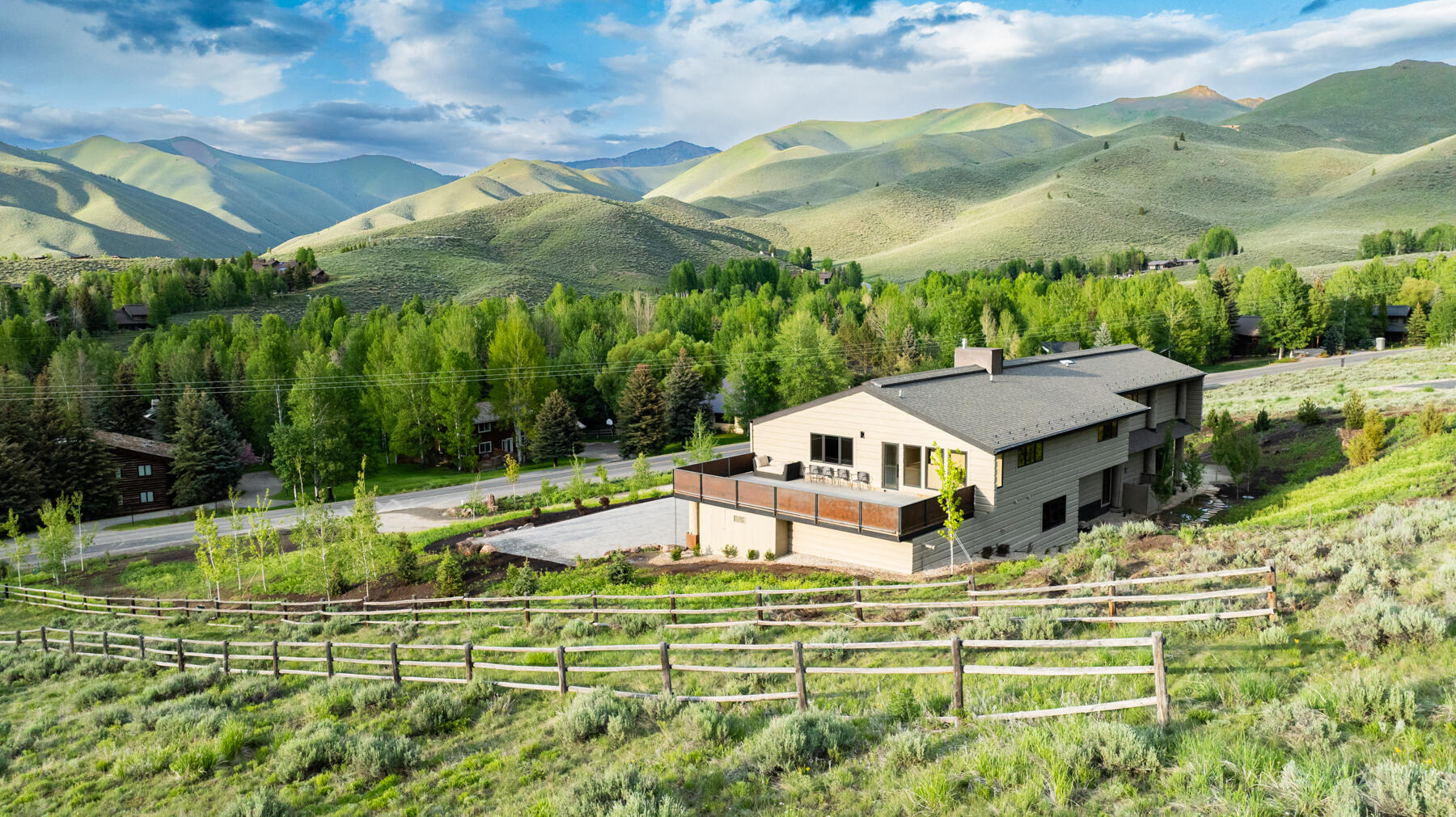 316 Juniper Road Sun Valley, ID 83353 - Photo 37 of 43 Aerial View