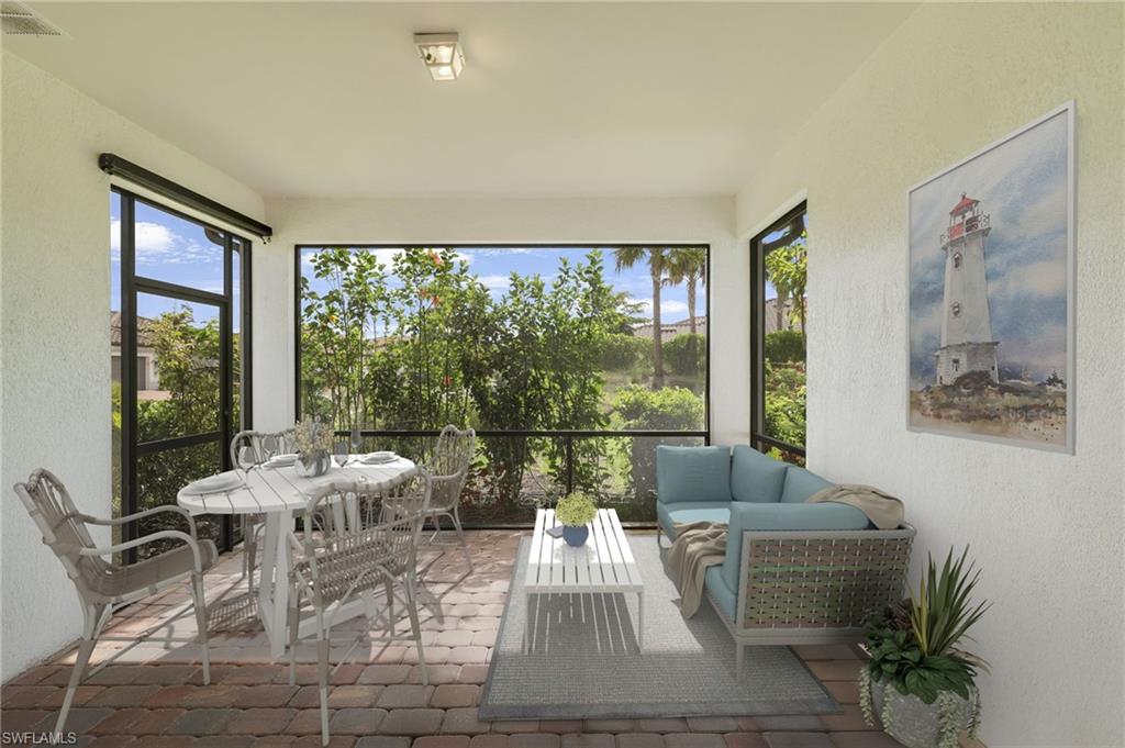 17301 Via Corsini Way Fort Myers, FL 33913 - Photo 8 of 17 a living room with furniture and a large window