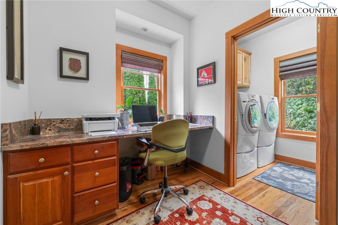 1690 Evergreen Drive Boone, NC 28607 - Photo 38 of 47 a view of a workspace with furniture and a window