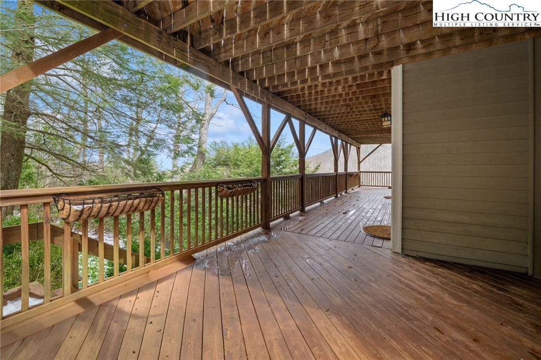 1690 Evergreen Drive Boone, NC 28607 - Photo 40 of 47 a view of balcony with wooden floor