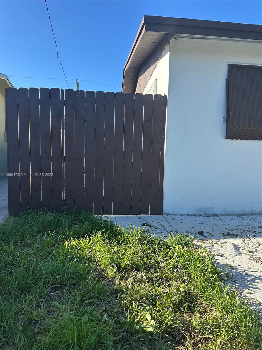 a view of wooden fence