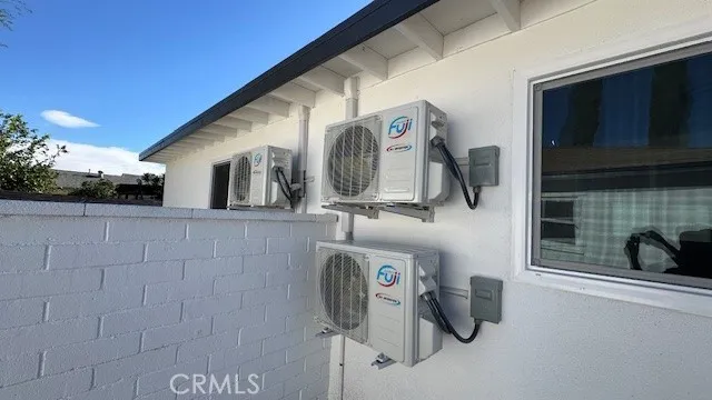 a close view of water heater room