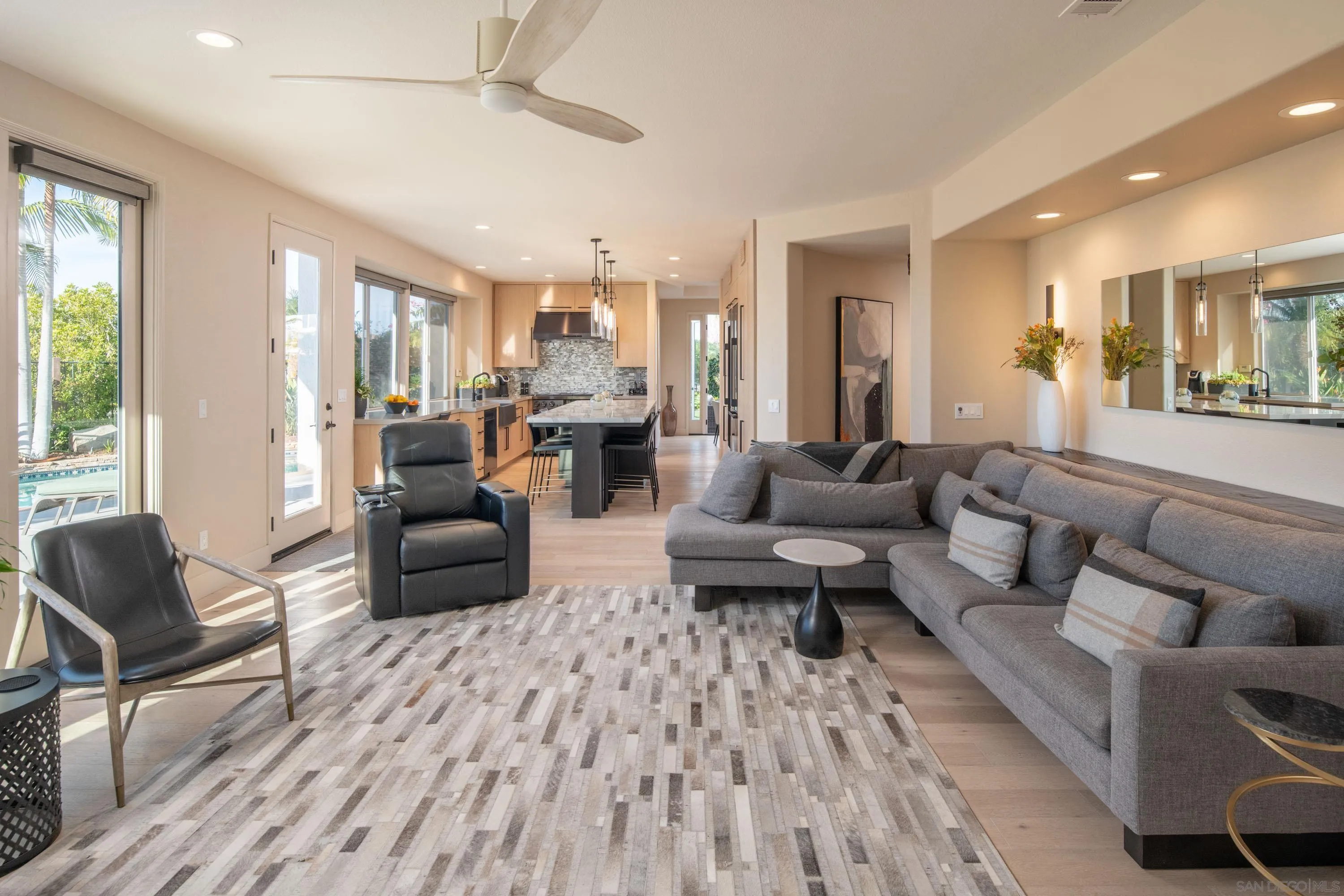 3476 Corte Sonrisa Carlsbad, CA 92009 - Photo 20 of 45 a living room with furniture and a fireplace
