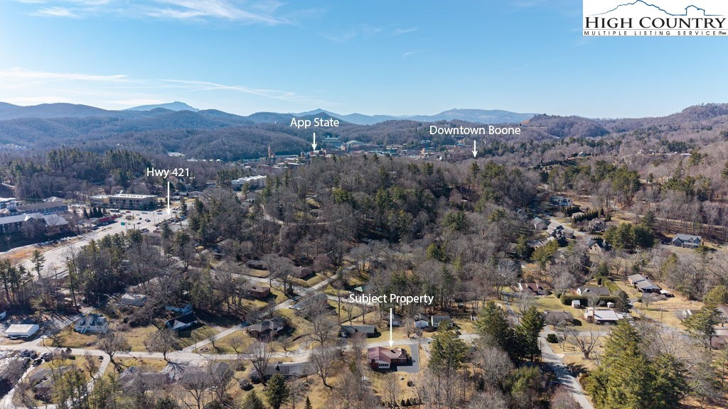 268 Farthing Street Boone, NC 28607 - Photo 7 of 30 an aerial view of mountain with residential house and green space