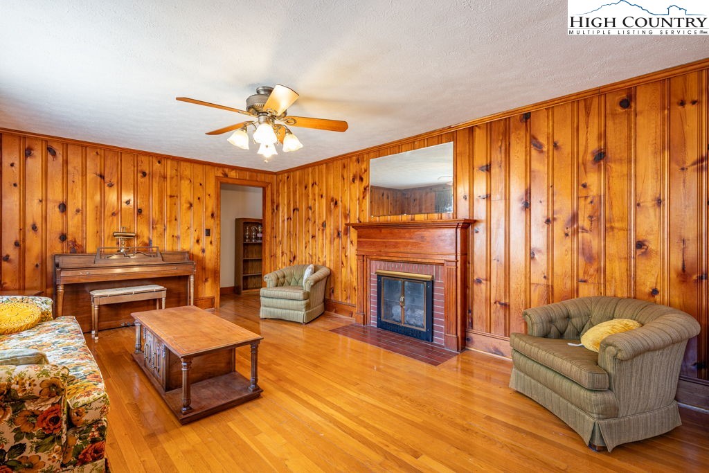 268 Farthing Street Boone, NC 28607 - Photo 10 of 30 a living room with furniture and a fireplace