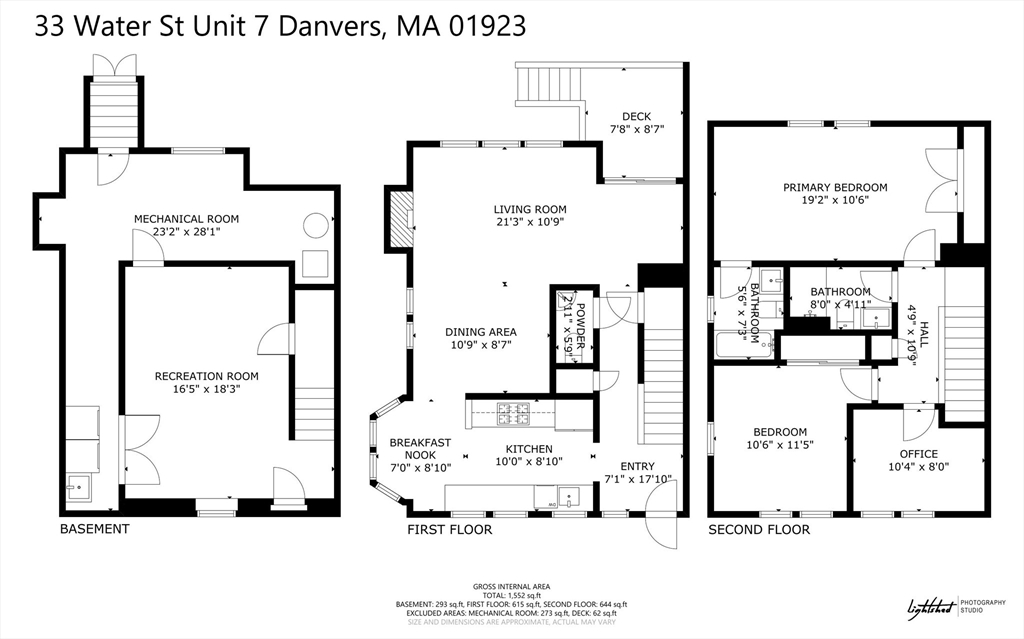 33 Water Street, Unit 7 Danvers, MA 01923 - Photo 35 of 35 a picture of a floor plan