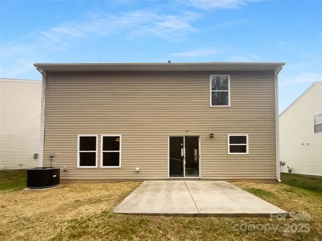 a backyard of a house