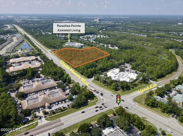 an aerial view of a city