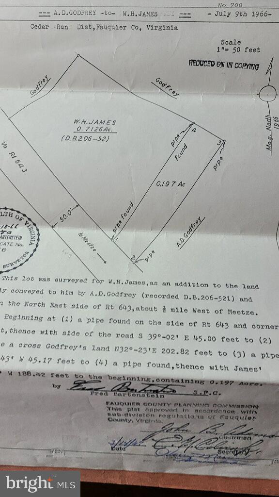 8489 Meetze Road Warrenton, VA 20187 - Photo 52 of 52 Plat of two parcel numbers