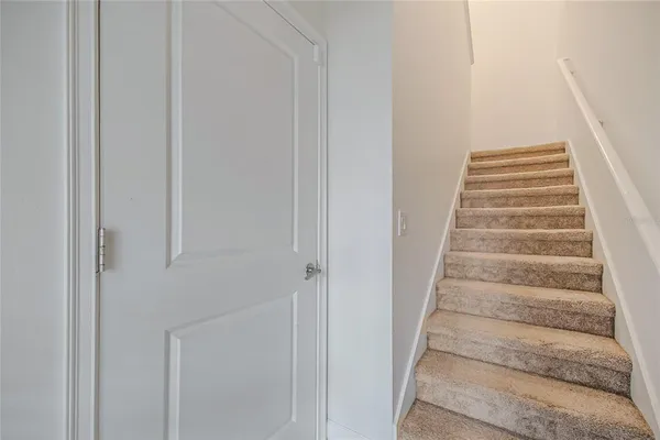 a view of entryway with stairs