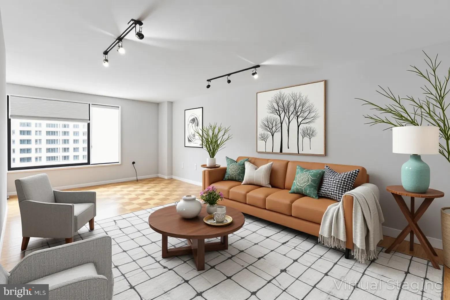 2501 Calvert Street Northwest, Unit 708 Washington, DC 20008 - Photo 7 of 21 a living room with furniture and a large window