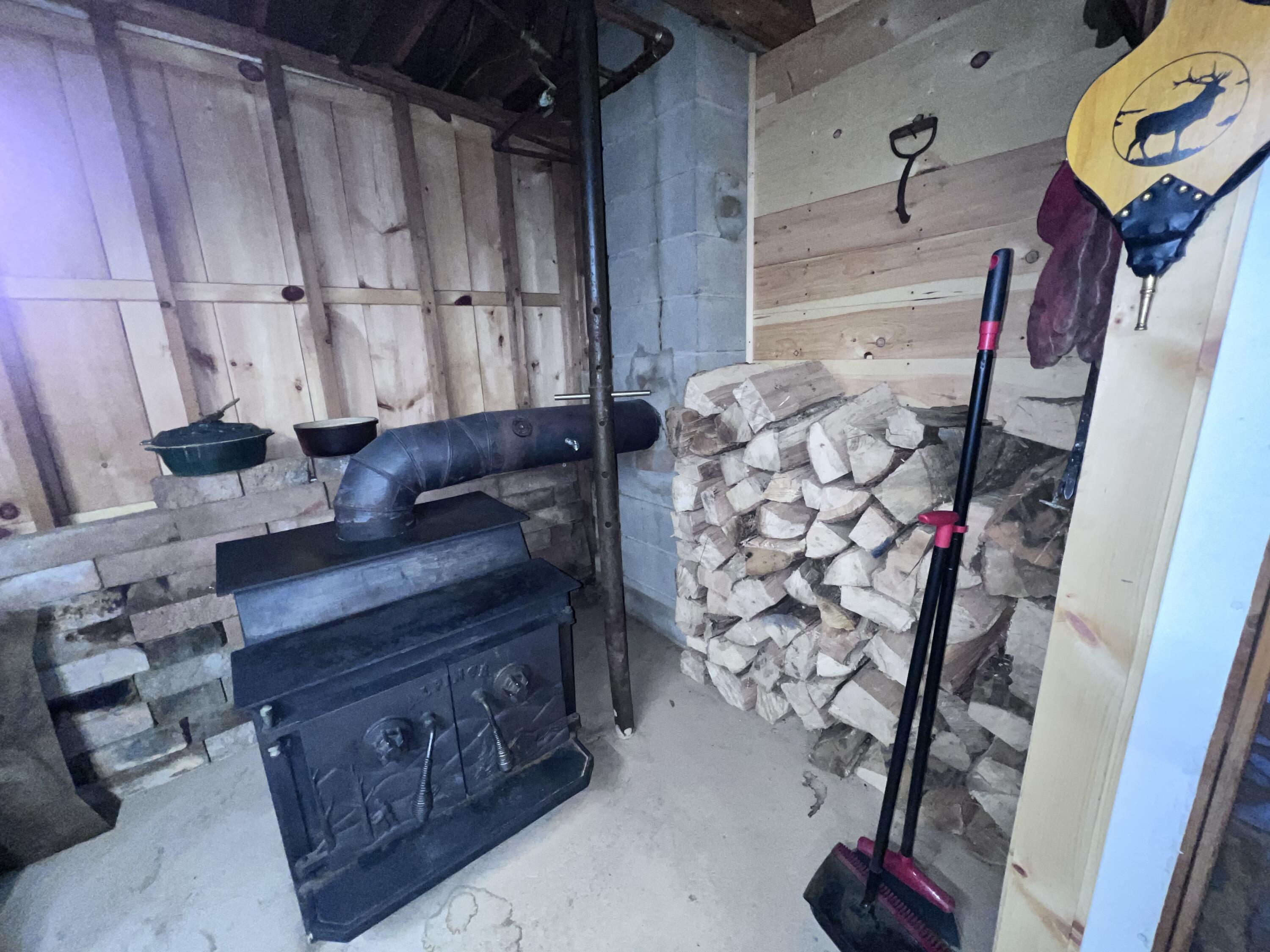 16 Cameron Road Andover, ME 04216 - Photo 43 of 49 Woodstove In Basement
