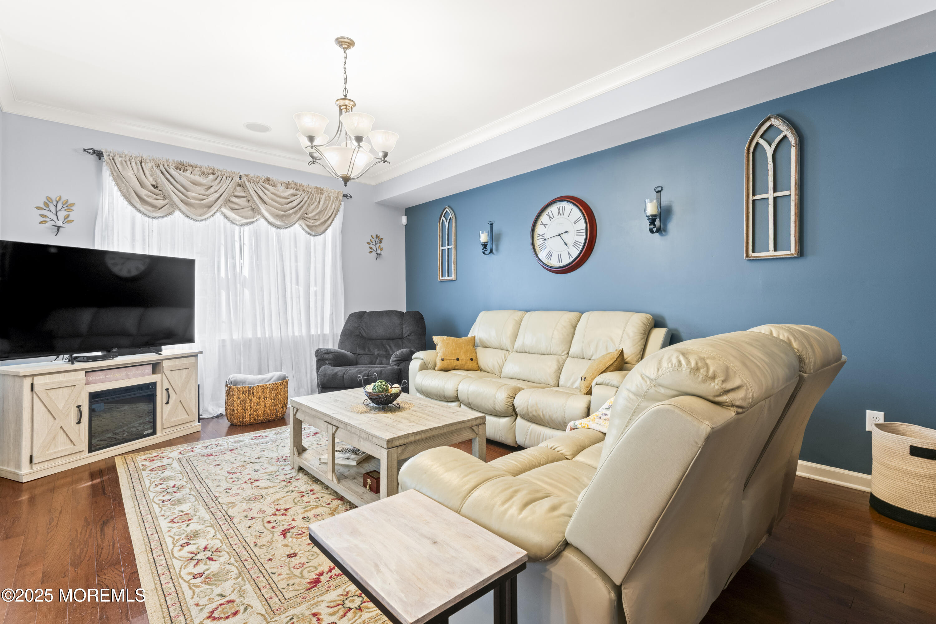 206 Hawthorne Lane Barnegat, NJ 08005 - Photo 7 of 49 a living room with furniture and a flat screen tv