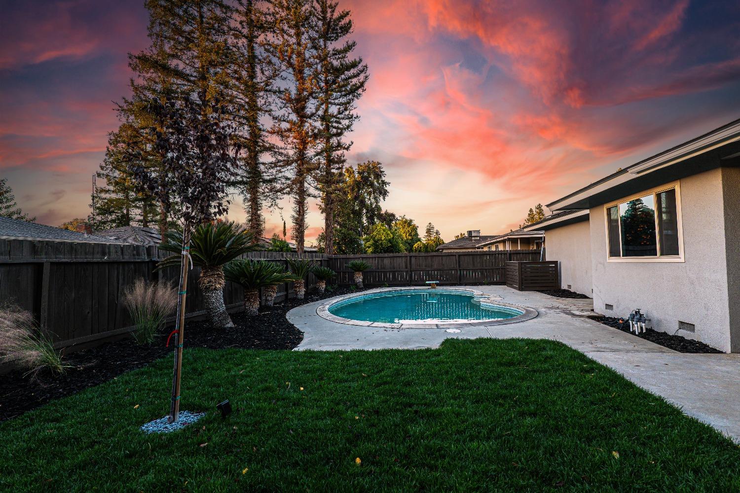 6587 North First Street Fresno, CA 93710 - Photo 47 of 51 a view of a backyard with plants and a garden
