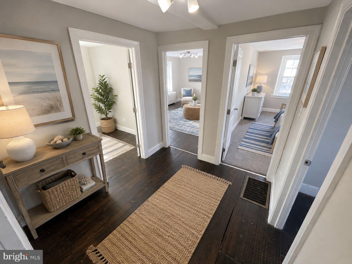 722 Faust Road, Unit FRONT Perkiomenville, PA 18074 - Photo 10 of 17 Upstairs hallway (Imagined with AI)
