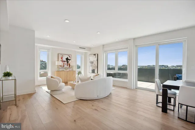 a view of city with tall buildings