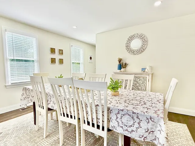 a view of entryway and workspace