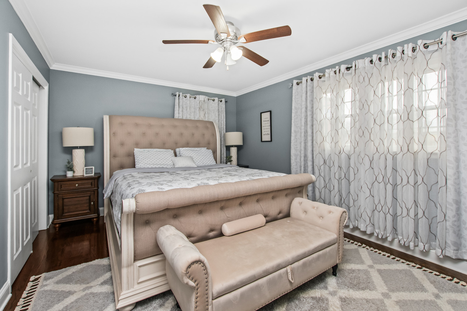 715 South Naperville Road Wheaton, IL 60189 - Photo 14 of 34 a bedroom with a bed couch and a window