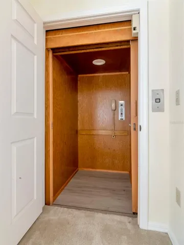 a view of entrance door