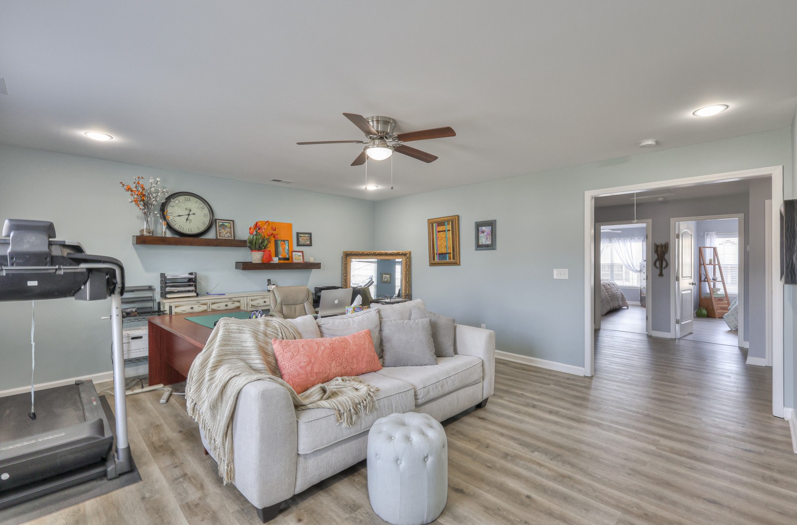 1300 Villa Circle Lebanon, TN 37090 - Photo 33 of 43 Bonus room with plenty of room for couch, large office desk/credenza and a large treadmill