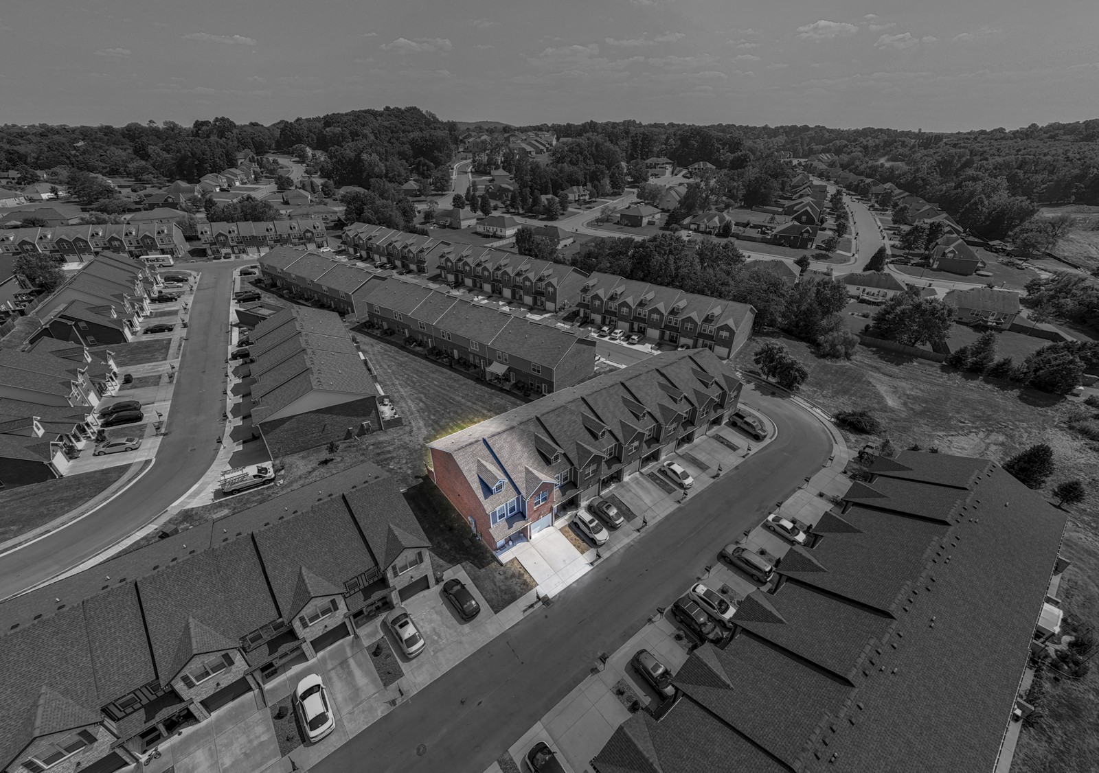 1300 Villa Circle Lebanon, TN 37090 - Photo 41 of 43 Aerial view of townhouse highlighted.