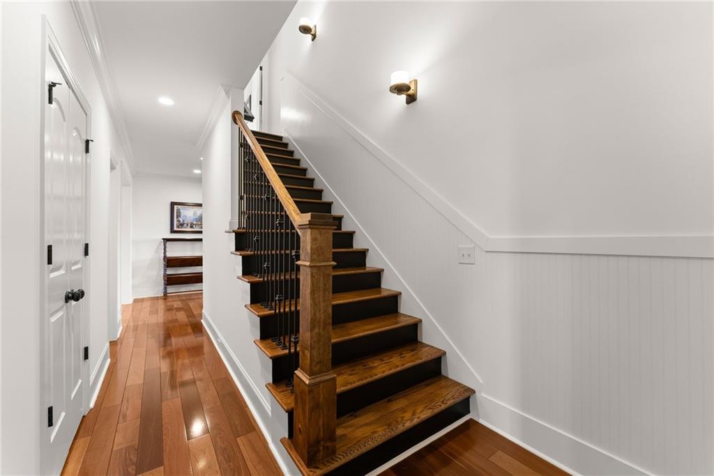 4529 Montclair Circle Gainesville, GA 30506 - Photo 10 of 34 a view of entryway and hall with wooden floor