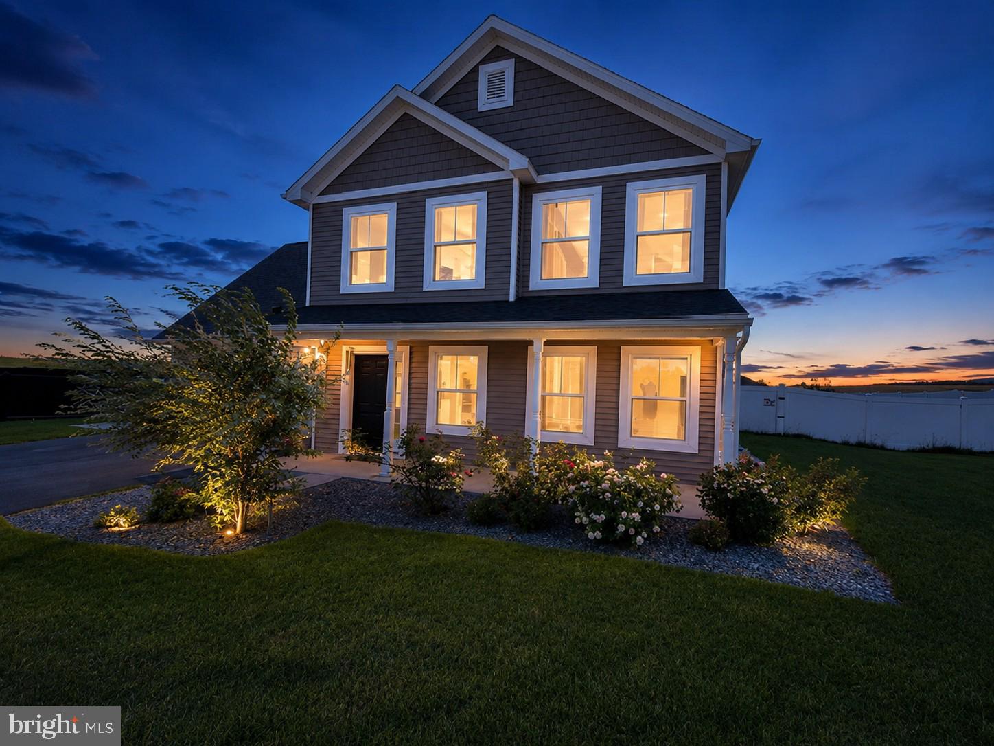 6004 Orrstown Road Orrstown, PA 17244 - Photo 1 of 31 Charming home aglow at twilight.
