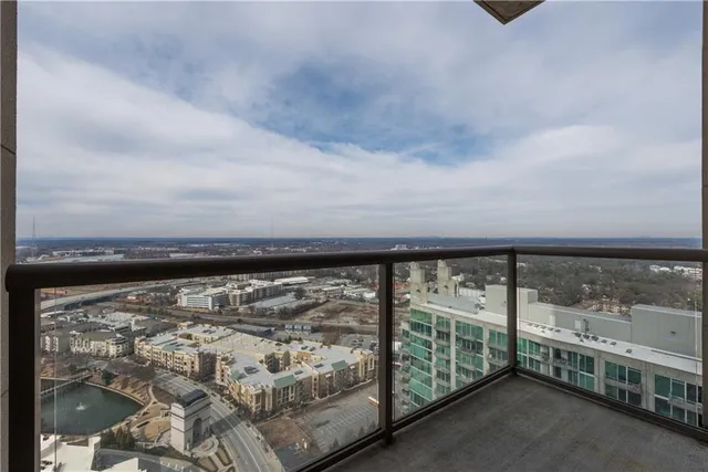 a view of mountain view from a balcony