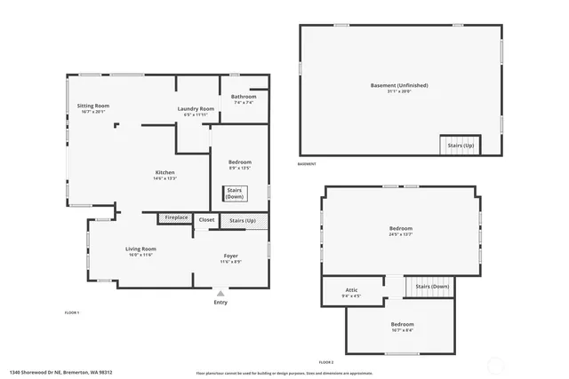 $479,900 | 1340 Shorewood Drive, Bremerton, WA 98312