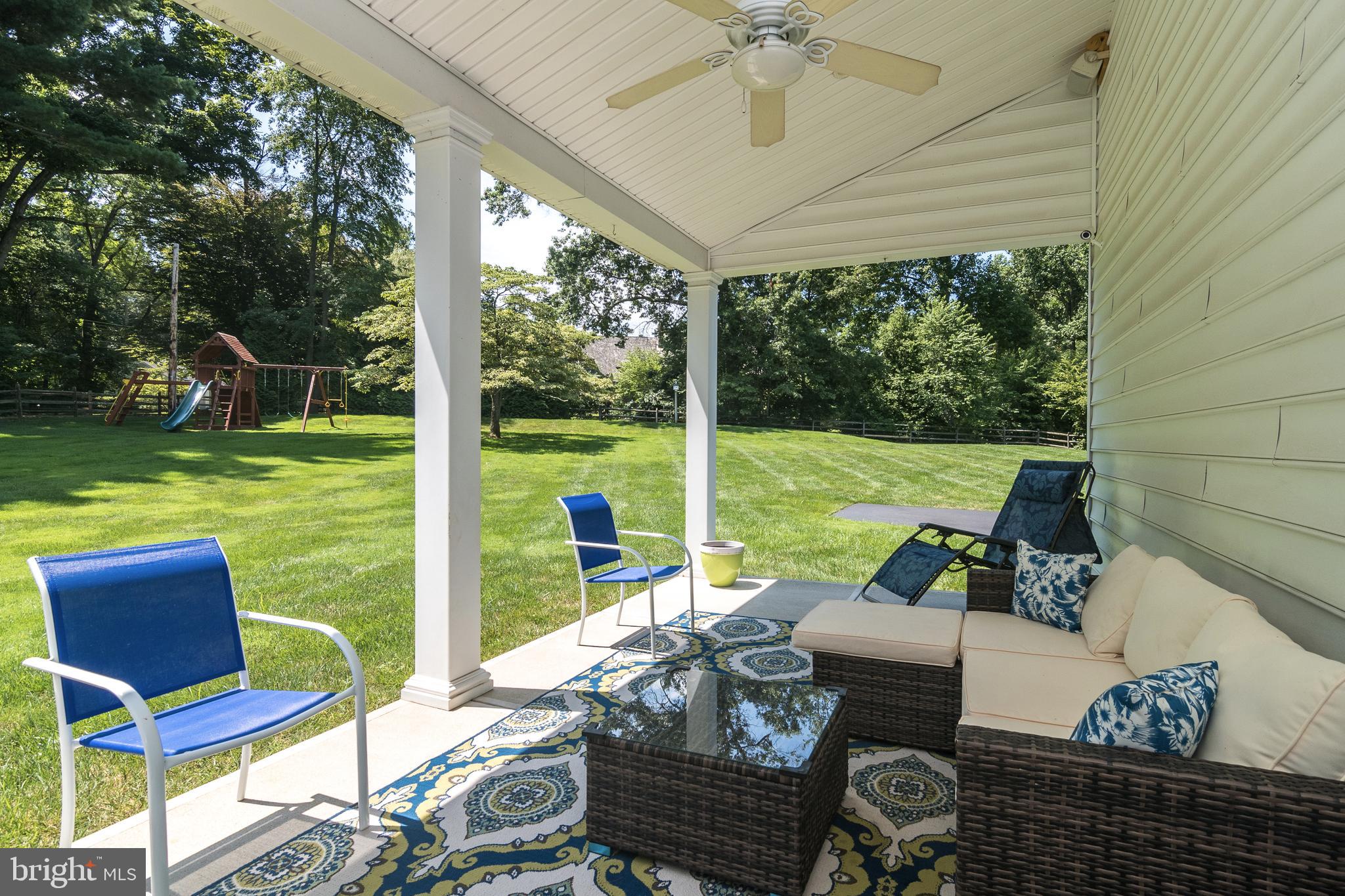 7258 Beech Road Ambler, PA 19002 - Photo 42 of 44 Rear Covered Patio overlooking grounds