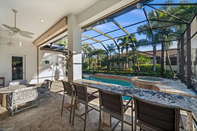 a outdoor space with the view of the patio