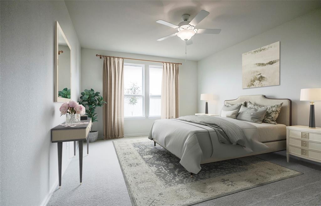 457 Avian Way Godley, TX 76044 - Photo 5 of 9 a bedroom with a bed table chair and a window