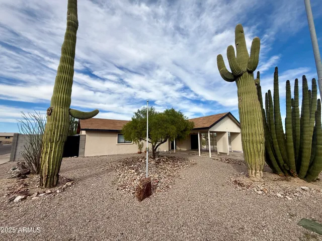 a backyard of a house