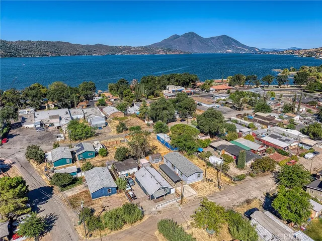 a view of lake and mountain