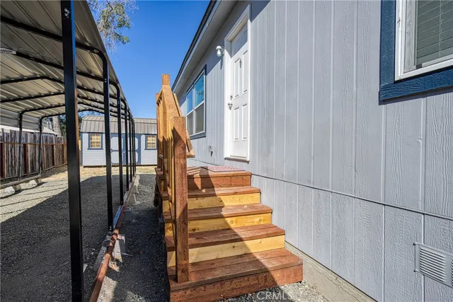 a view of balcony and wooden floor