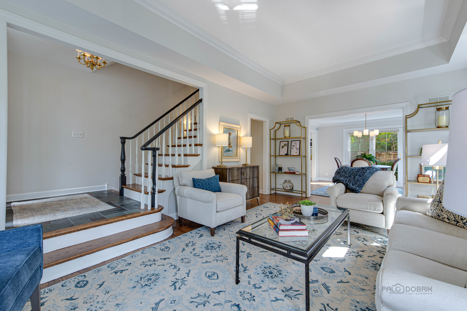 801 Hibbard Road Wilmette, IL 60091 - Photo 3 of 28 a living room with furniture and a rug
