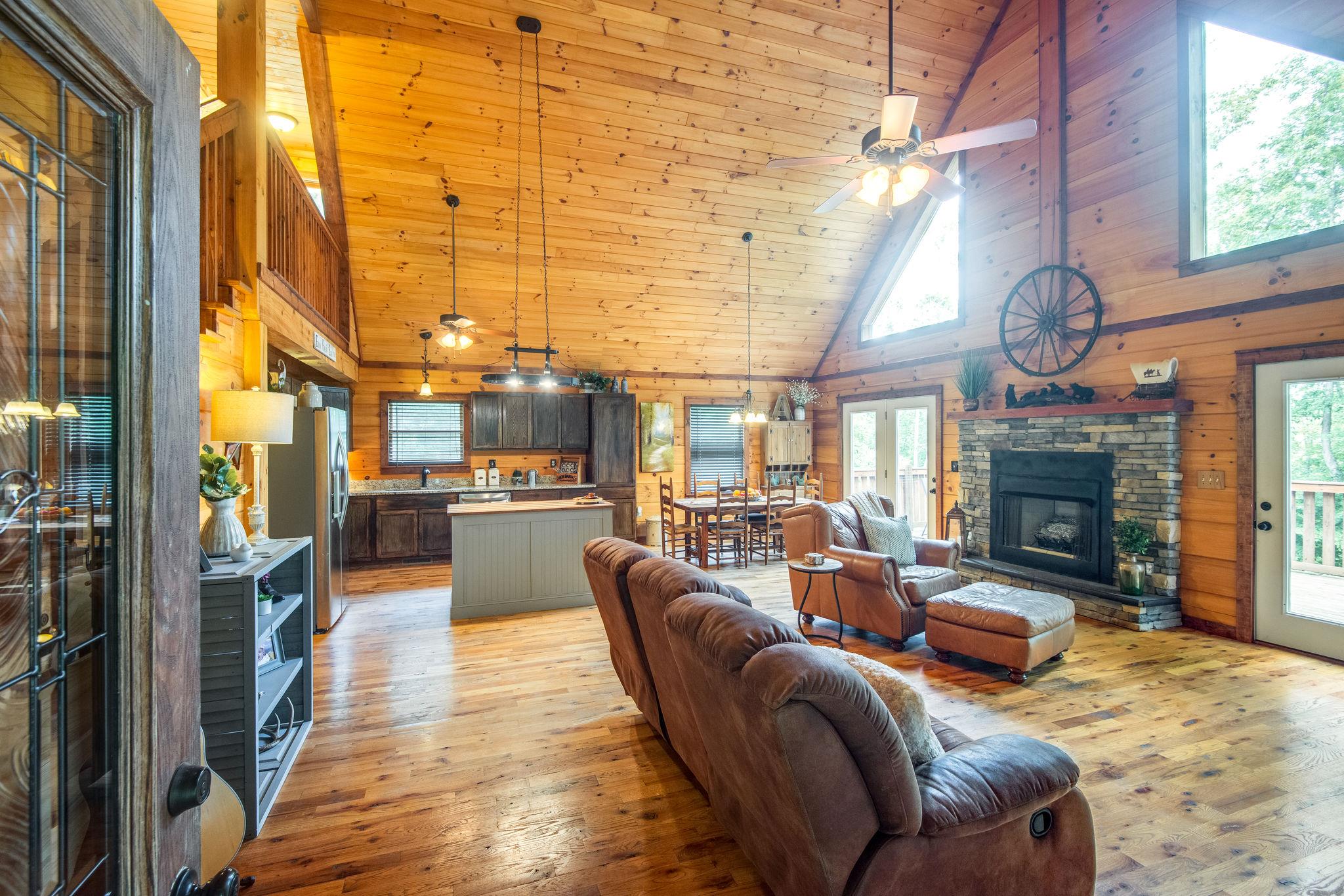 6590 Tom Rail Road Santa Fe, TN 38482 - Photo 6 of 30 a living room with fireplace furniture and a fireplace