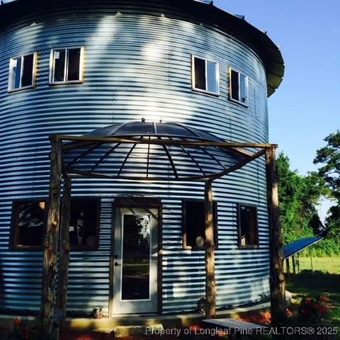 a front view of a house
