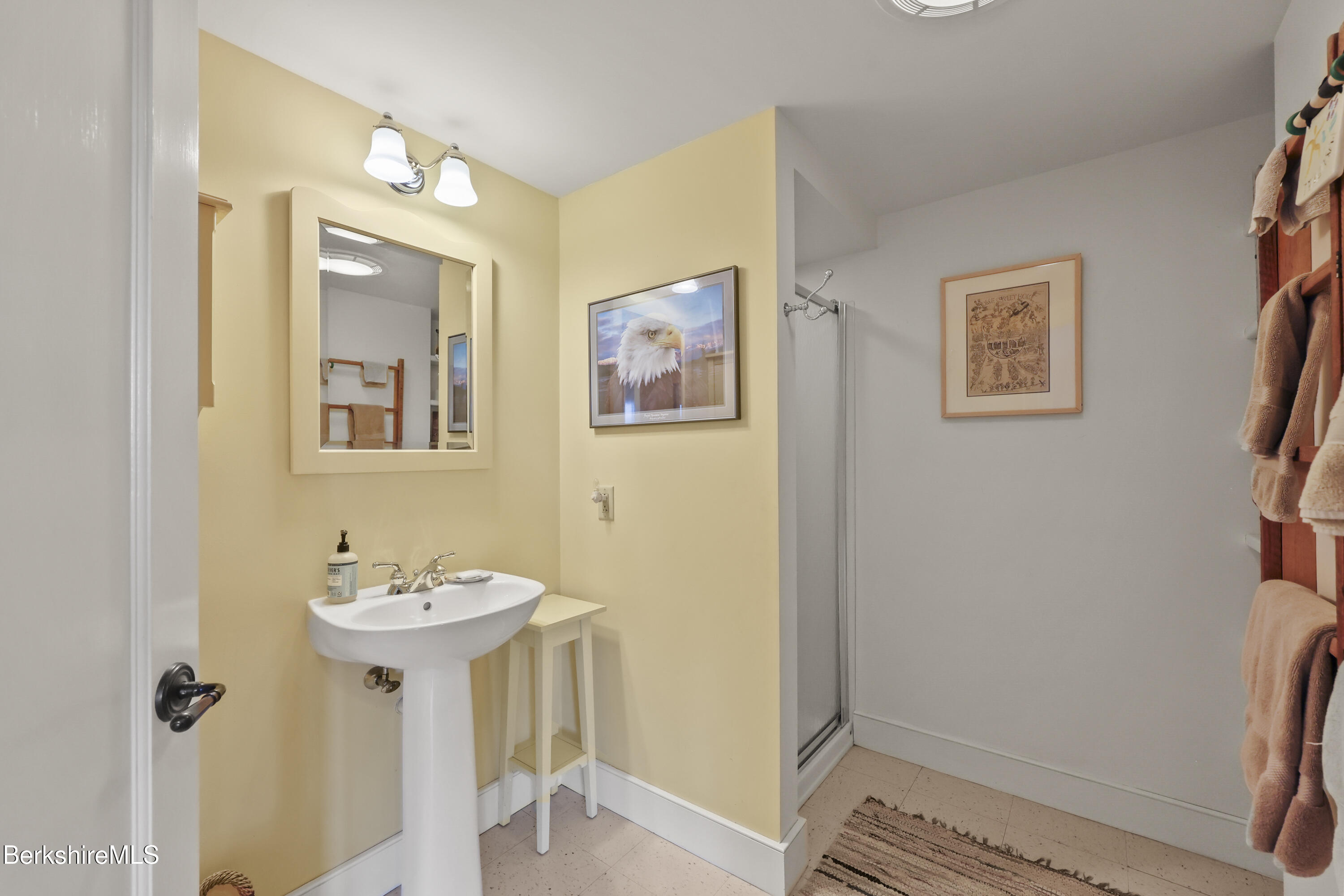 821 Pattison Road North Adams, MA 01247 - Photo 48 of 68 a bathroom with a sink mirror and toilet