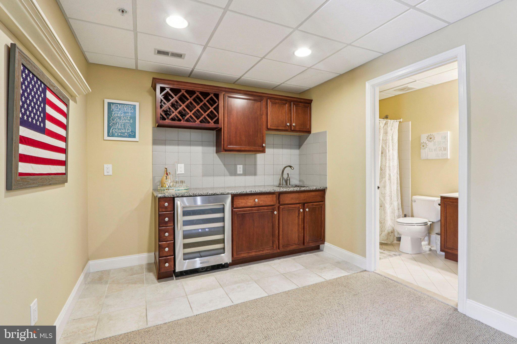 183 Fillmore Way Yardley, PA 19067 - Photo 49 of 82 Wet Bar with Granite counter tops