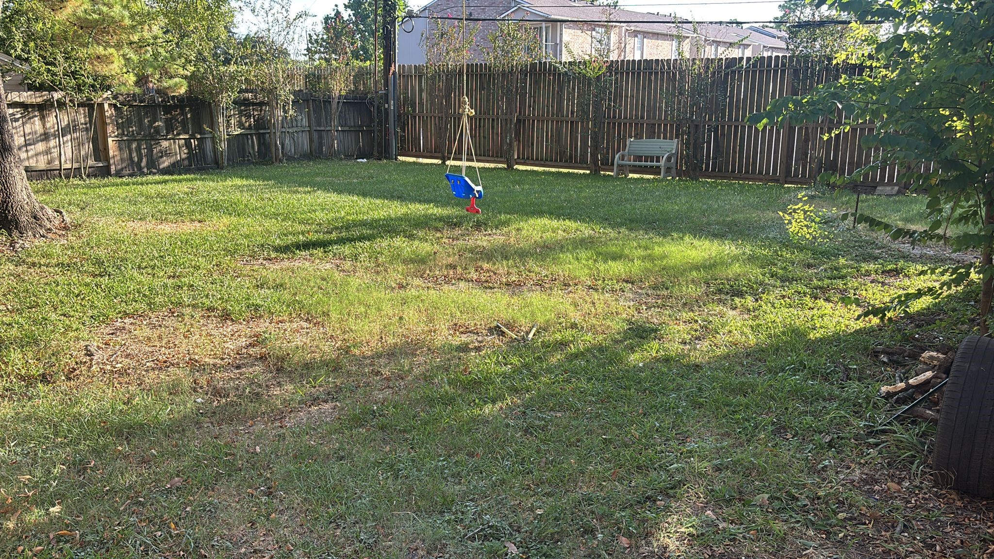 16407 Southampton Drive Spring, TX 77379 - Photo 12 of 12 a view of a backyard with a small cabin