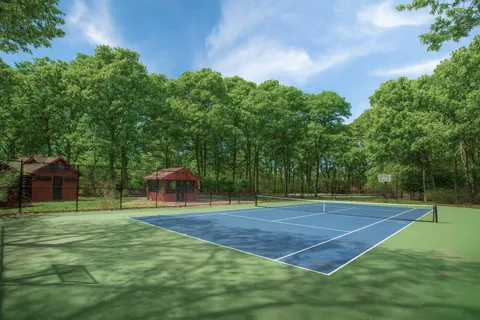 a view of a basketball court