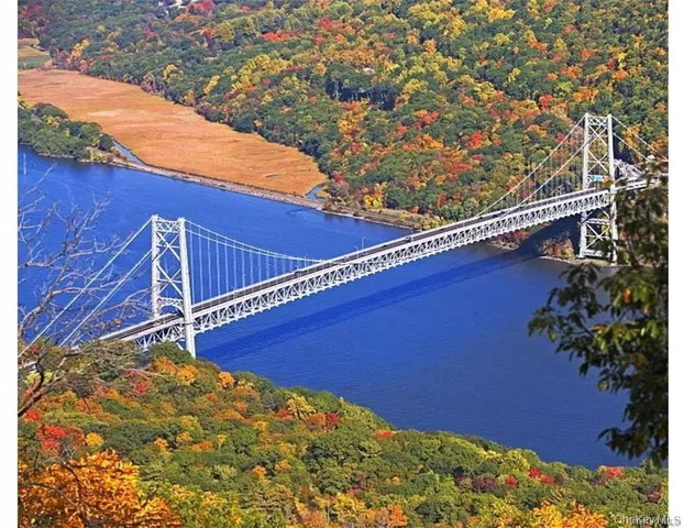 a view of a back yard with an umbrella
