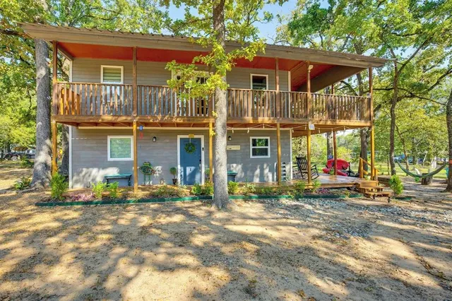 a view of a house with a patio