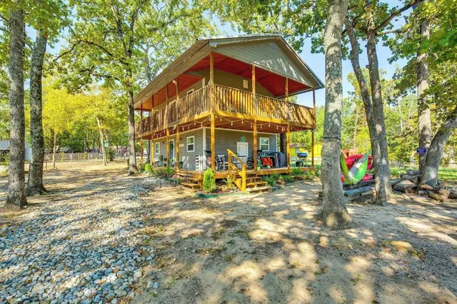 a view of a volley ball court